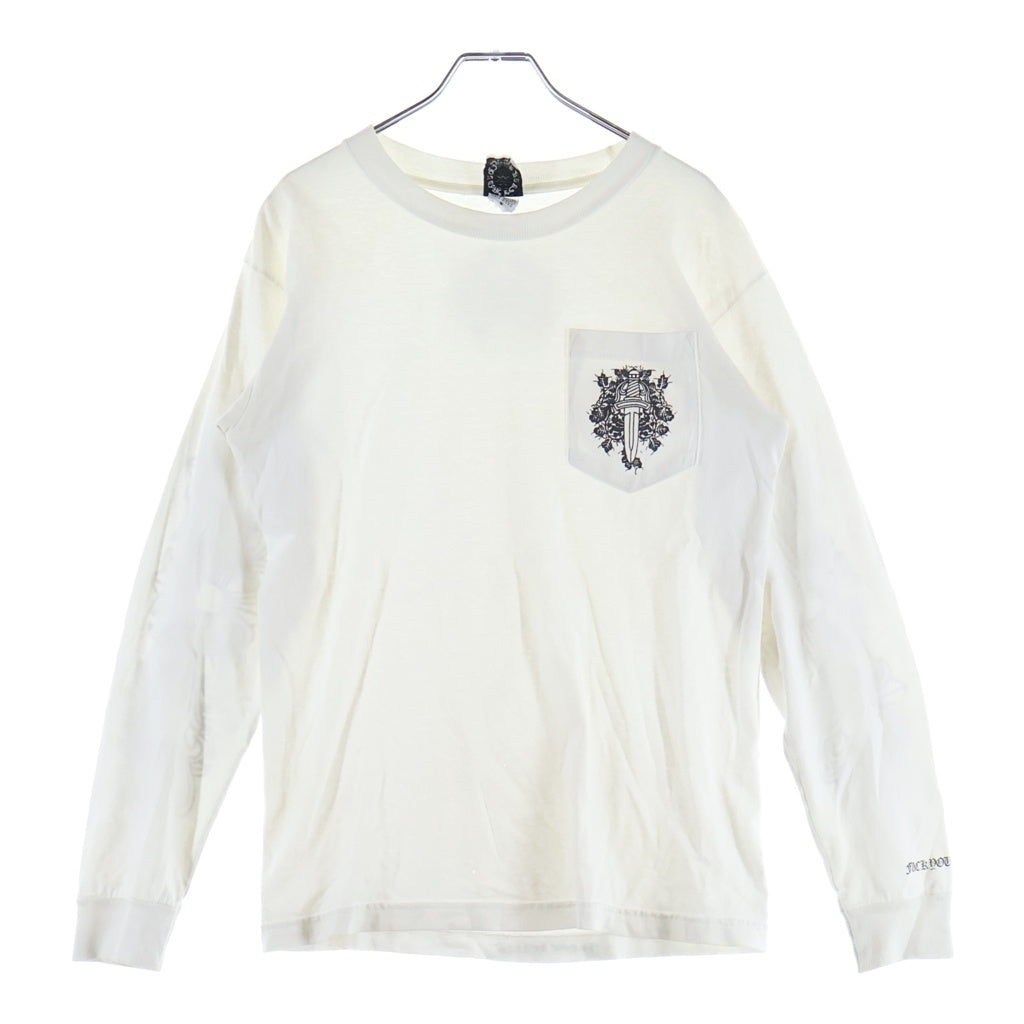 CHROME HEARTS(クロムハーツ) OLD L/S オールド 袖フローラル バックホースシュープリント 長袖Tシャツ