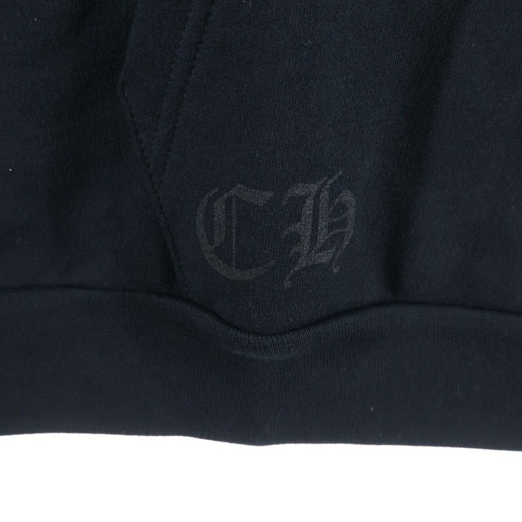 CHROME HEARTS(クロムハーツ) VERTICAL LOGO PULLOVER HOODIE ヴァーティカルロゴ プルオーバーパーカー フーディー ブラック/ブルー