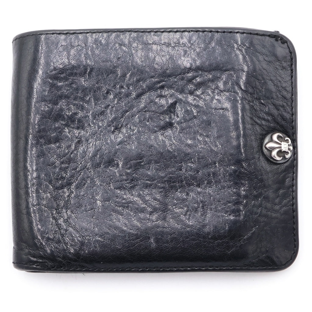 CHROME HEARTS(クロムハーツ) 1SNAP 1スナップ BSフレア ボールボタン レザーウォレット 財布 ブラック -