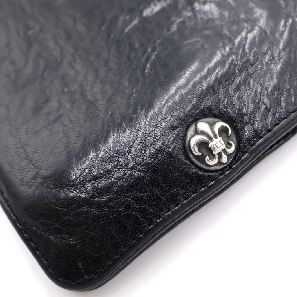 CHROME HEARTS(クロムハーツ) 1SNAP 1スナップ BSフレア ボールボタン レザーウォレット 財布 ブラック -