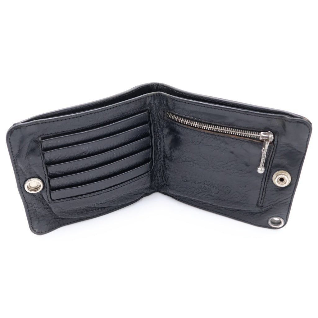 CHROME HEARTS(クロムハーツ) 1SNAP 1スナップ BSフレア ボールボタン レザーウォレット 財布 ブラック -