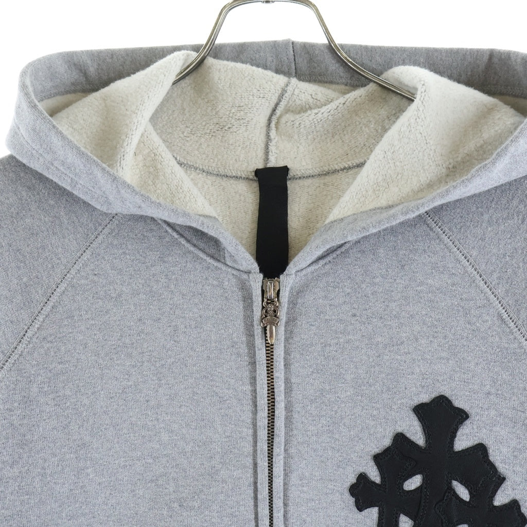 CHROME HEARTS(クロムハーツ) Y NOT ZIP セメタリークロスパッチダブルジップパーカー -