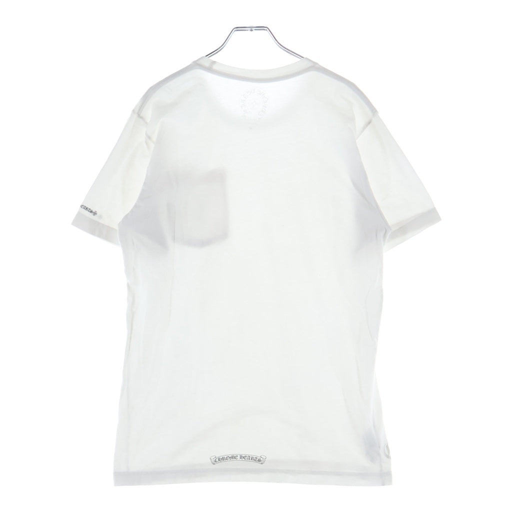 CHROME HEARTS(クロムハーツ) CH S/S NECK LOGO ネックロゴプリント 半袖Tシャツ -