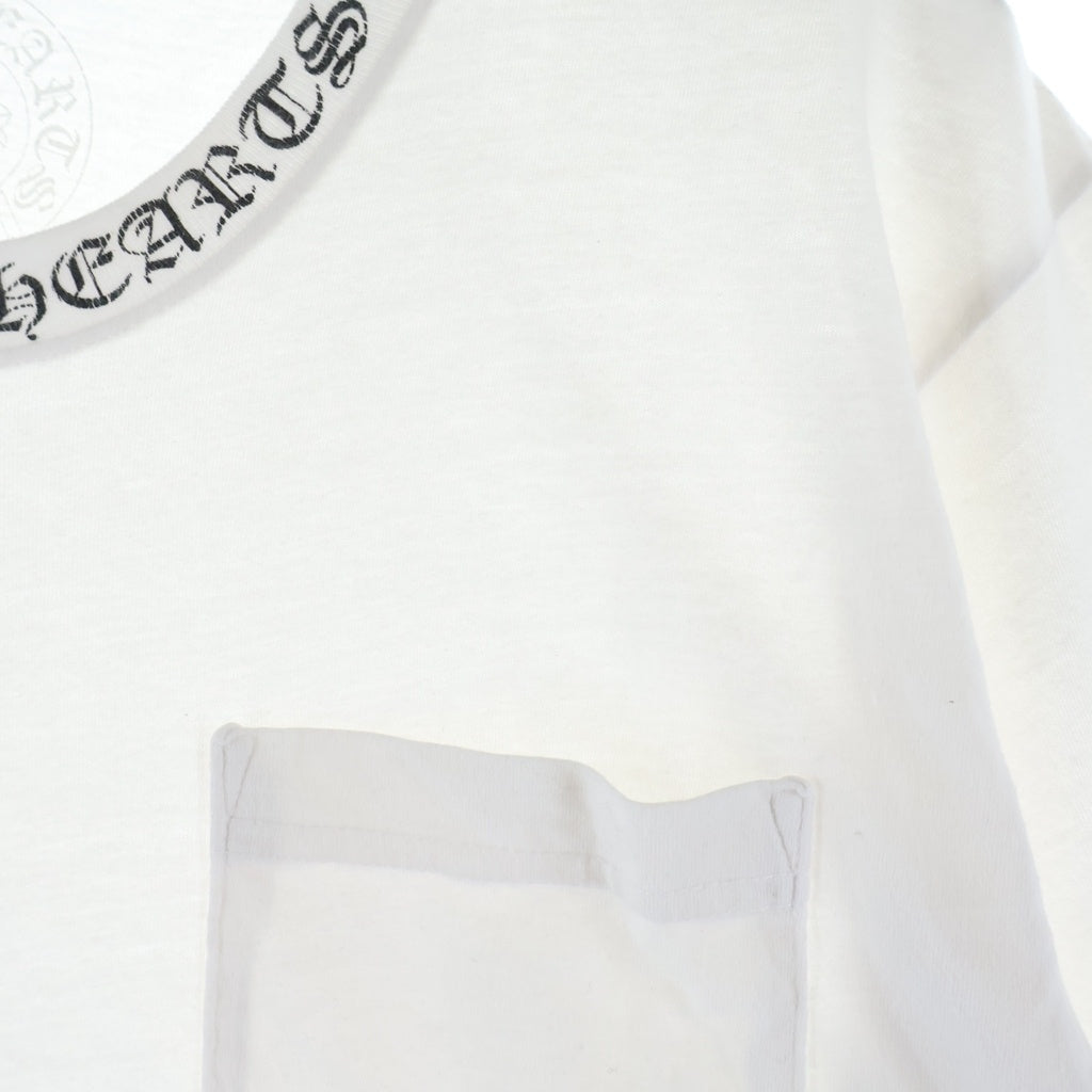 CHROME HEARTS(クロムハーツ) CH S/S NECK LOGO ネックロゴプリント 半袖Tシャツ -