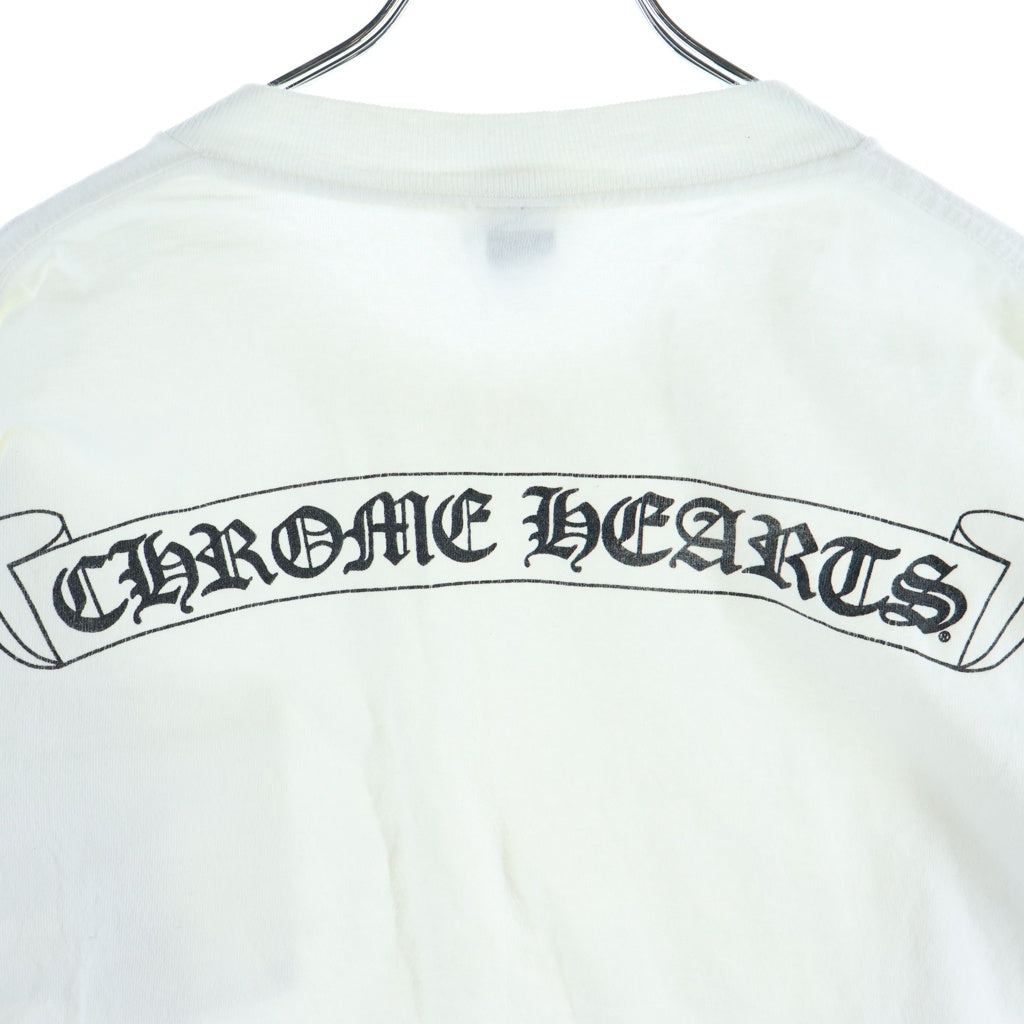 CHROME HEARTS(クロムハーツ) OLD L/S オールド 袖英字ロゴ バックスクロールラベルプリント 長袖Tシャツ