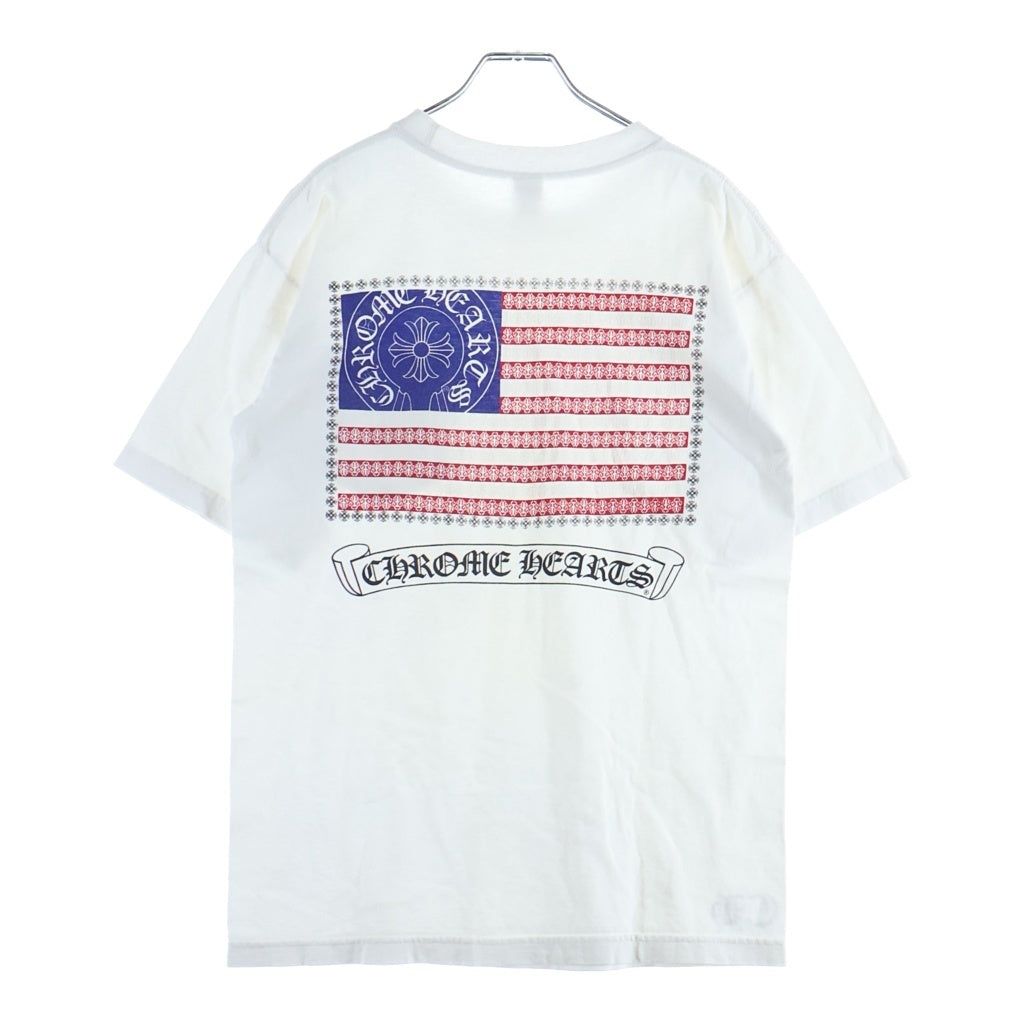 CHROME HEARTS(クロムハーツ) OLD S/S オールド ヴァインダガーアメリカンフラグプリント 半袖Tシャツ