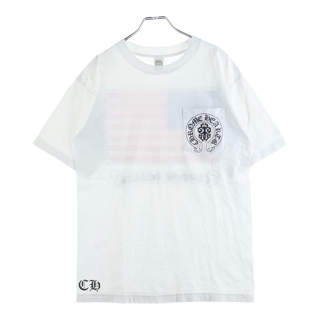 CHROME HEARTS(クロムハーツ) OLD S/S オールド ヴァインダガーアメリカンフラグプリント 半袖Tシャツ