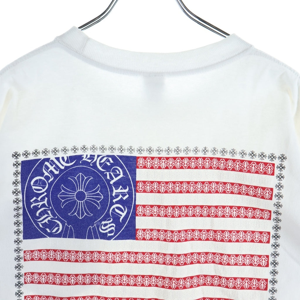 CHROME HEARTS(クロムハーツ) OLD S/S オールド ヴァインダガーアメリカンフラグプリント 半袖Tシャツ