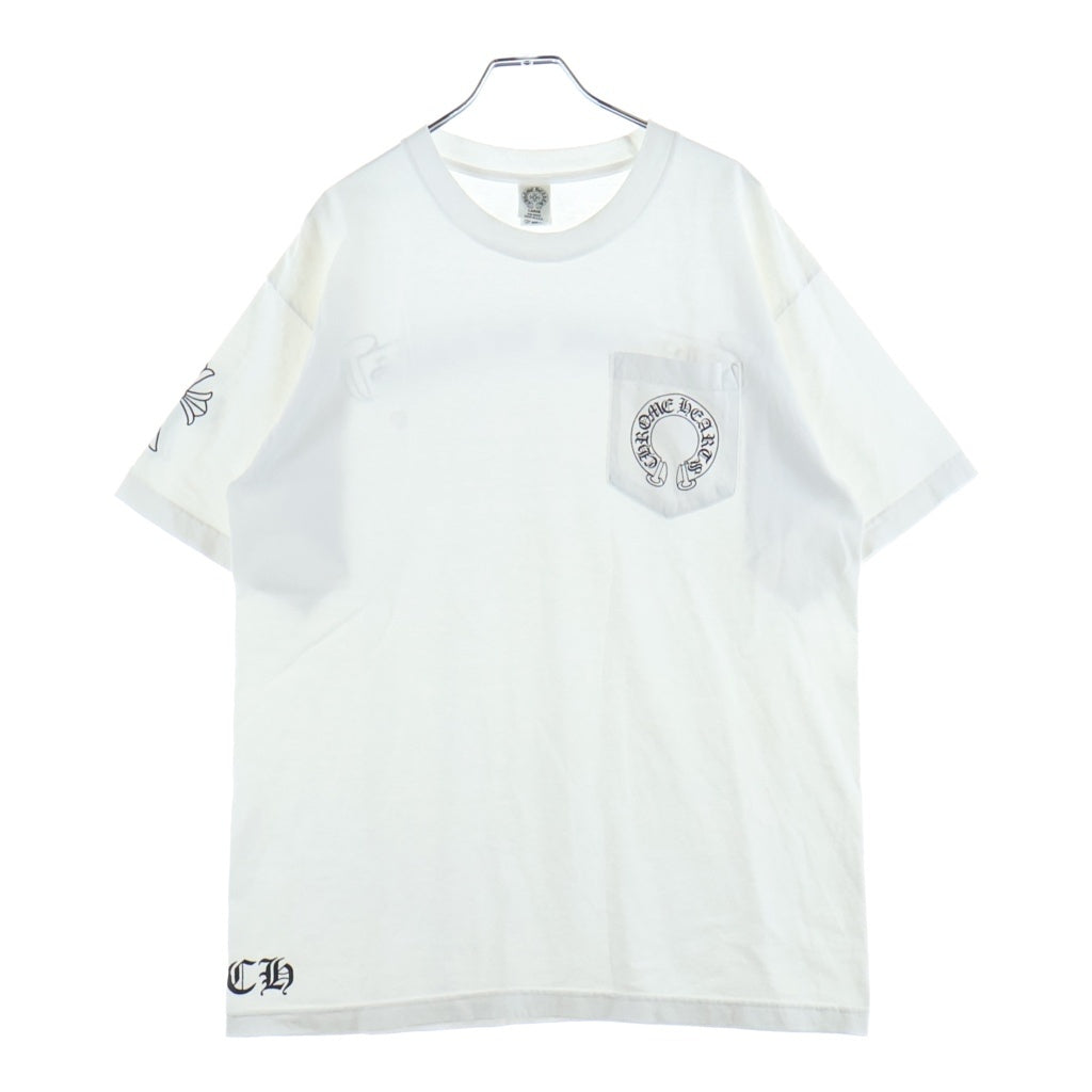 CHROME HEARTS(クロムハーツ) OLD S/S オールド 袖CHクロス バックスクロールラベルプリント 半袖Tシャツ