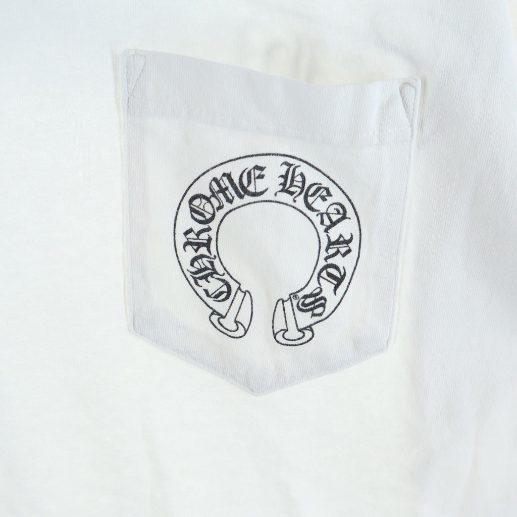 CHROME HEARTS(クロムハーツ) OLD S/S オールド 袖CHクロス バックスクロールラベルプリント 半袖Tシャツ