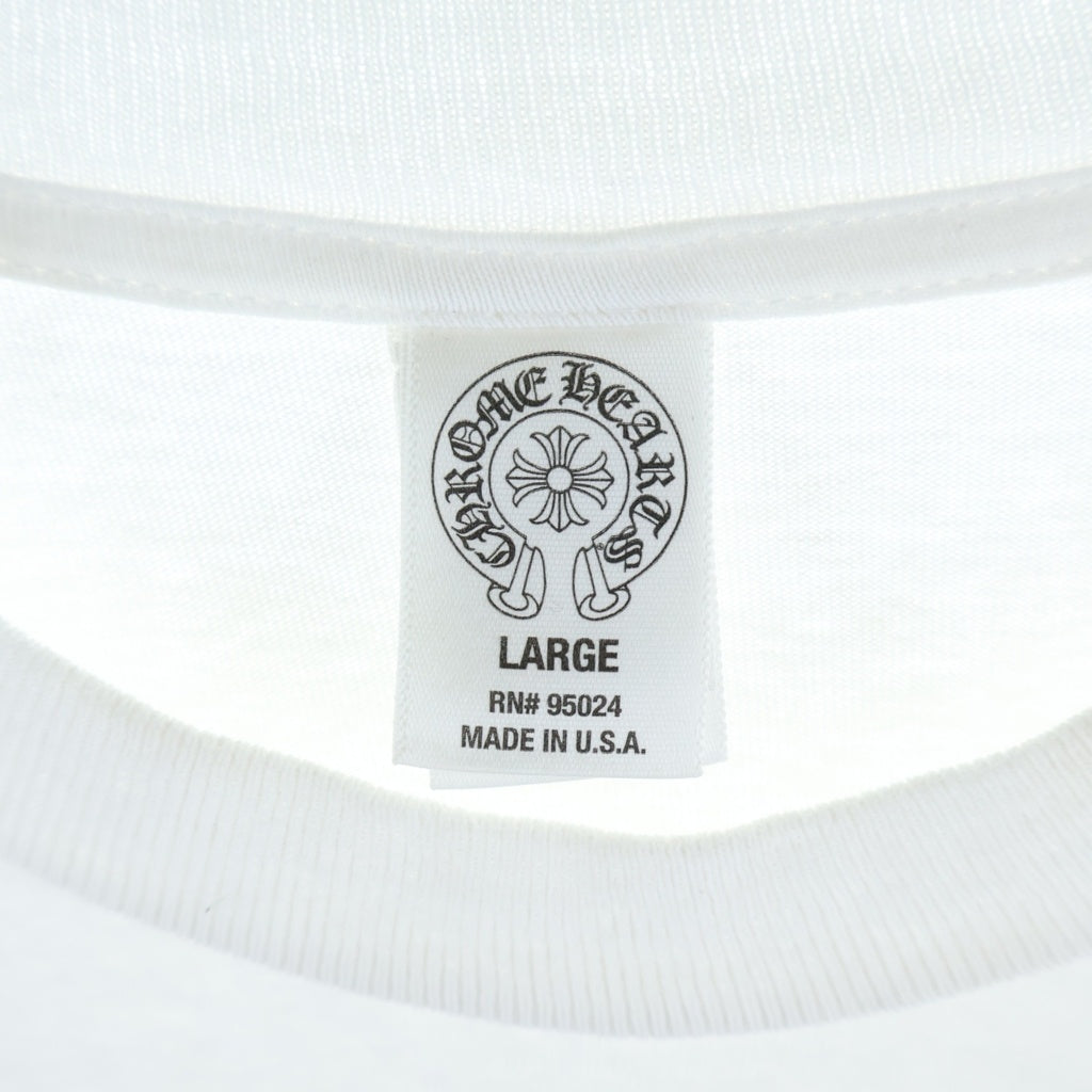 CHROME HEARTS(クロムハーツ) OLD S/S オールド 袖CHクロス バックスクロールラベルプリント 半袖Tシャツ