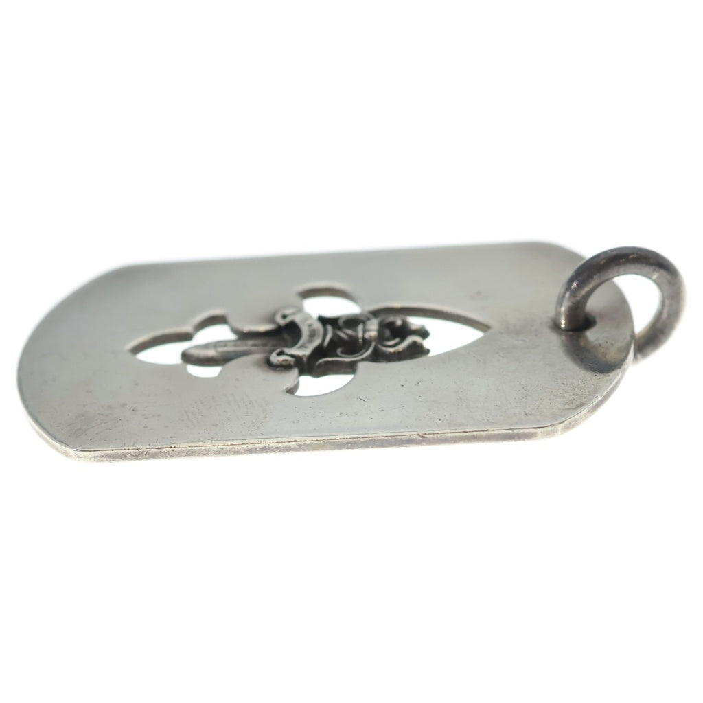 CHROME HEARTS(クロムハーツ) D TAG LRG FLE DAG フレアダガードッグタグ ラージドッグタグネックレストップ シルバー -