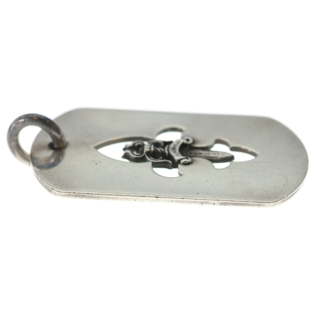 CHROME HEARTS(クロムハーツ) D TAG LRG FLE DAG フレアダガードッグタグ ラージドッグタグネックレストップ シルバー -