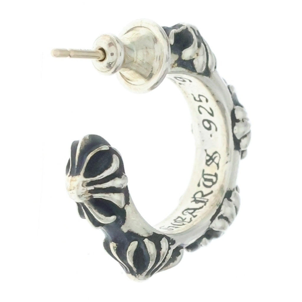 CHROME HEARTS(クロムハーツ) HOOP CROSS クロスバンド フープピアス シルバー BCA100 -
