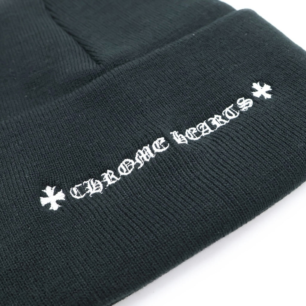 CHROME HEARTS(クロムハーツ) CH Logo Embroidery Acrylic Beanie CHロゴ刺繍ビーニー ニット帽 ブラック -