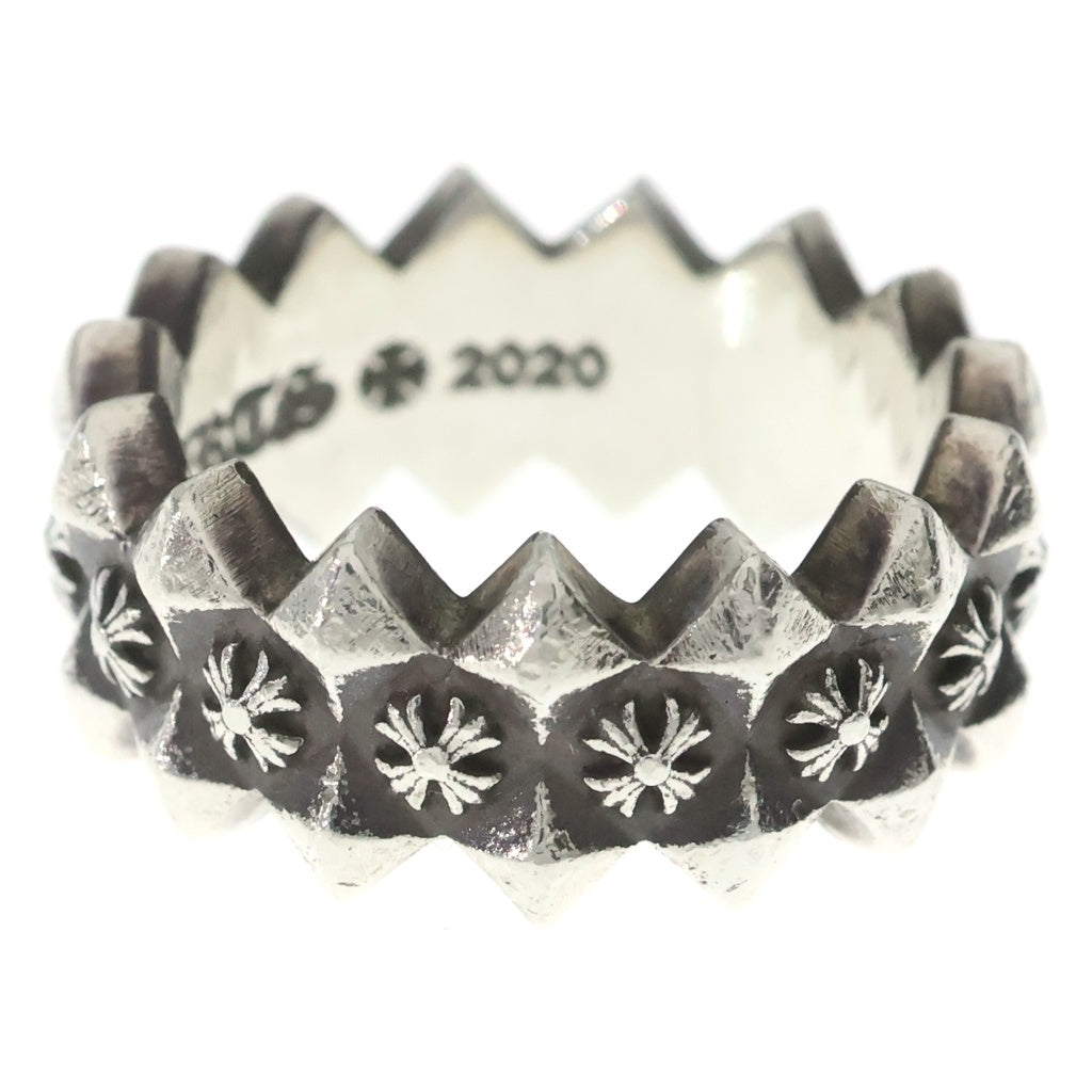 CHROME HEARTS(クロムハーツ) DOUBLE PYRAMID PLUS RING ダブルピラミッドプラス バンドリング シルバー -