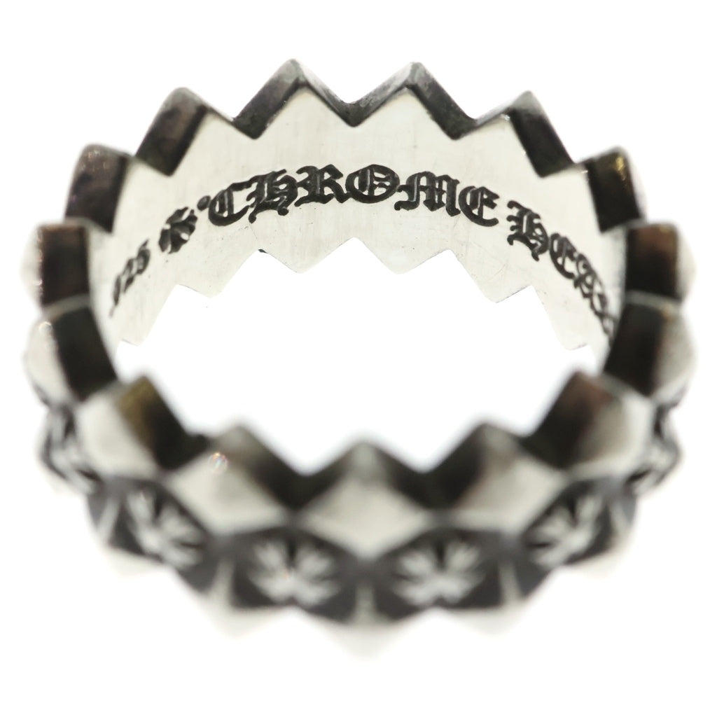 CHROME HEARTS(クロムハーツ) DOUBLE PYRAMID PLUS RING ダブルピラミッドプラス バンドリング シルバー -