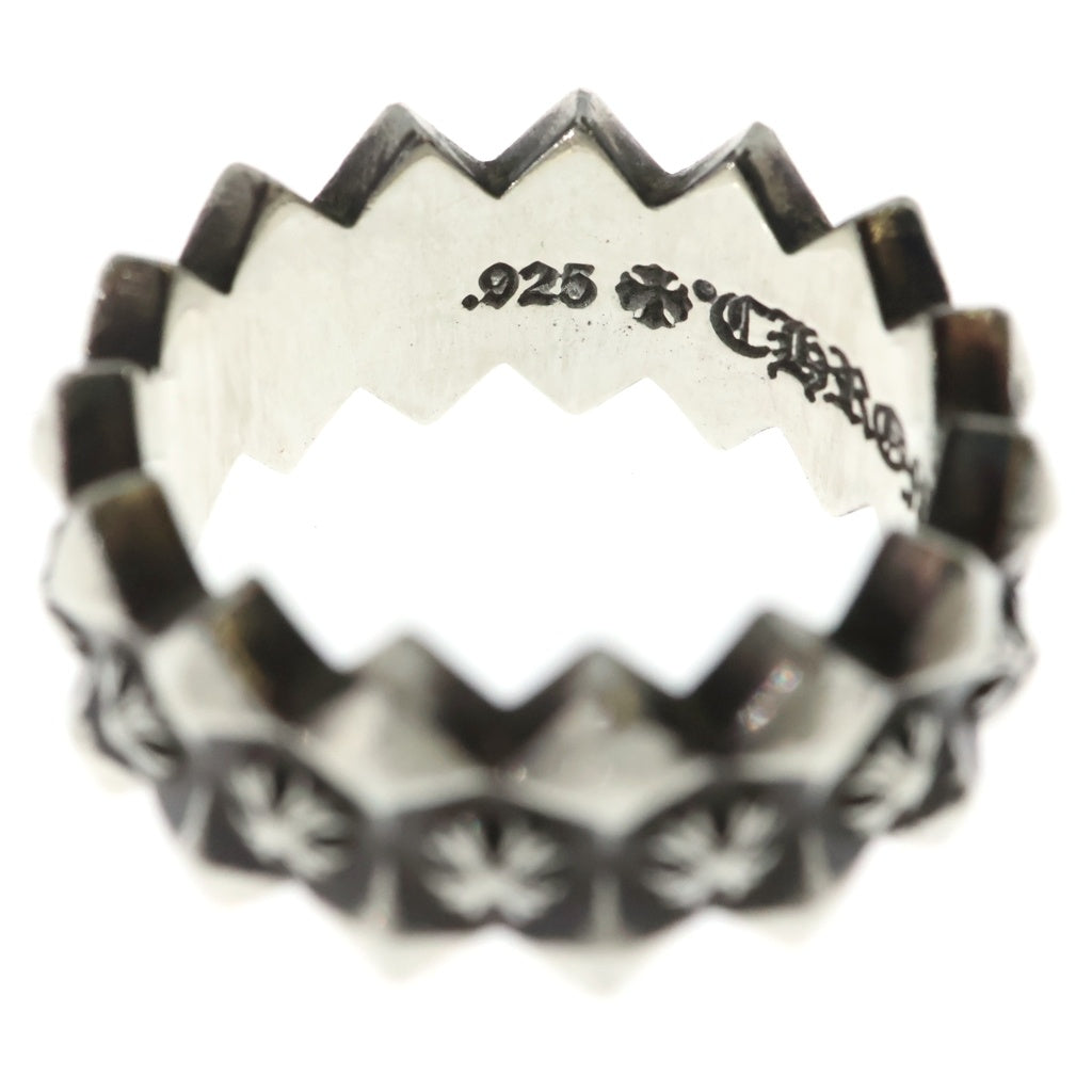 CHROME HEARTS(クロムハーツ) DOUBLE PYRAMID PLUS RING ダブルピラミッドプラス バンドリング シルバー -