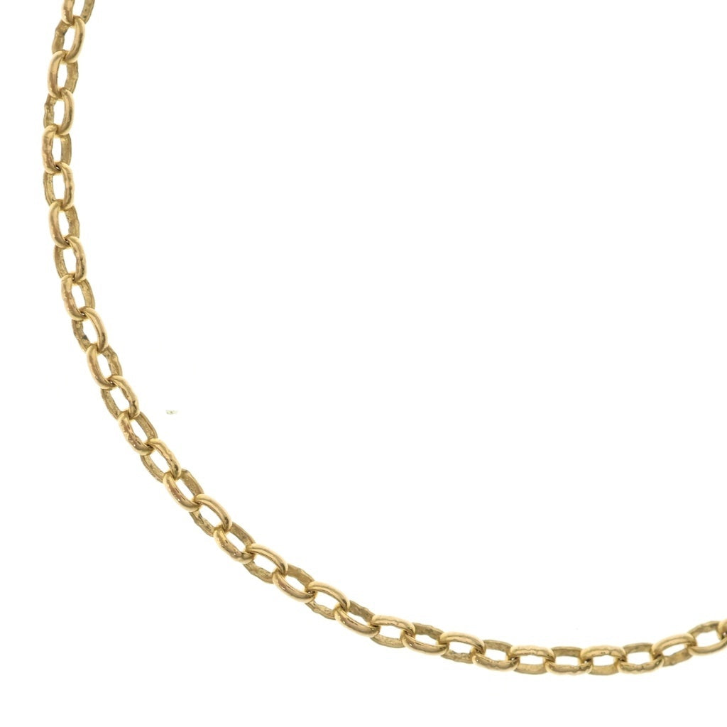 CHROME HEARTS(クロムハーツ) 22K NECKCHAIN R24 ロールチェーンネックレス 24inch ゴールド BCA012