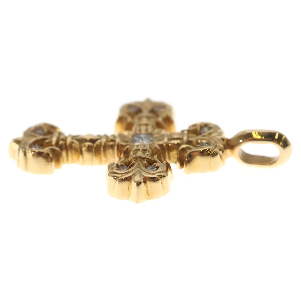 CHROME HEARTS(クロムハーツ) 22K FILIGREE TINY P/DIA タイニーフィリグリークロス PAVEダイヤ ペンダントトップ ゴールド BCA045