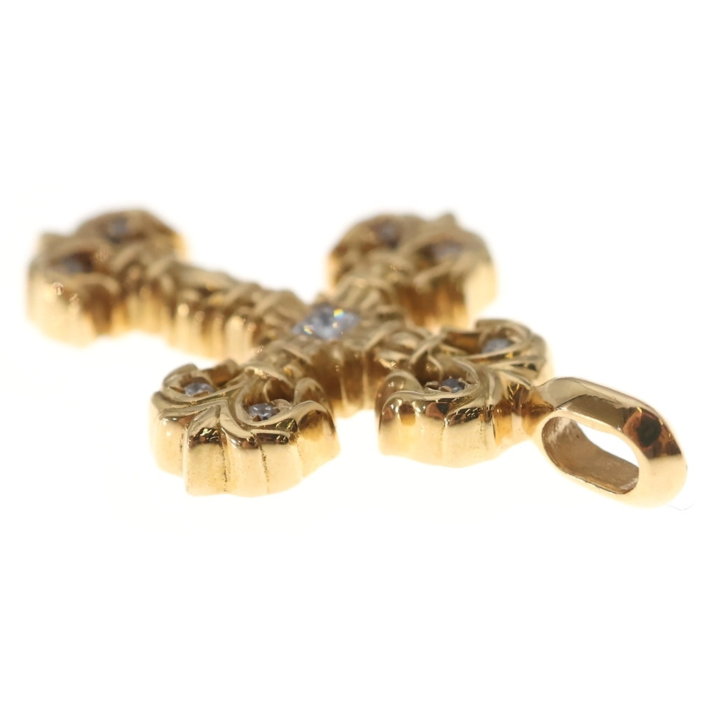 CHROME HEARTS(クロムハーツ) 22K FILIGREE TINY P/DIA タイニーフィリグリークロス PAVEダイヤ ペンダントトップ ゴールド BCA045