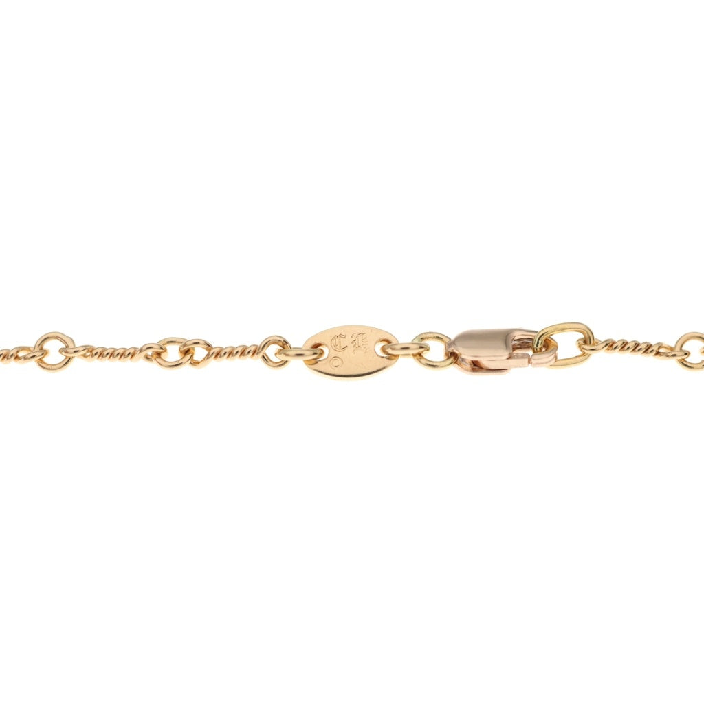 CHROME HEARTS(クロムハーツ) 22K NECKCHAIN T24 ツイストチェーンネックレス 24inch ゴールド