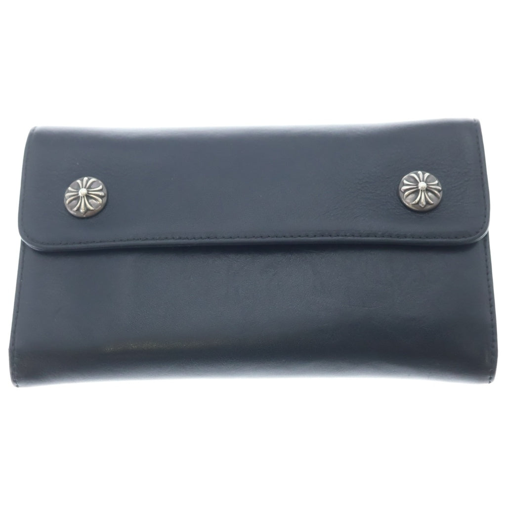 CHROME HEARTS(クロムハーツ) WAVE ウェーブ レザーウォレット 財布 ブラック -