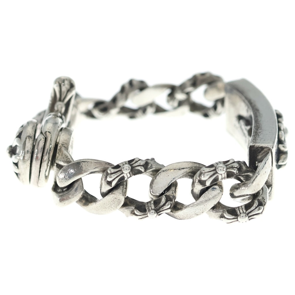 CHROME HEARTS(クロムハーツ) FLORAL CLIP ID FANCY CHAIN フローラルクロス クリップIDファンシーリンク ブレスレット -