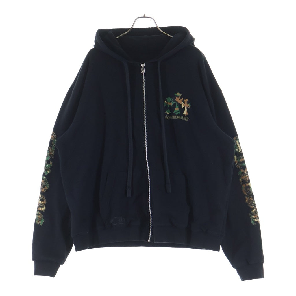 CHROME HEARTS(クロムハーツ) SWTSHIRT HD ZIP カモフラ バックホースシュー ジップパーカー -