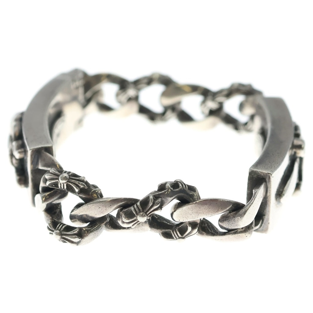 CHROME HEARTS(クロムハーツ) ID DBL DAGGER ダブルID ダガー ハートダガー ファンシーリンクブレスレット シルバー