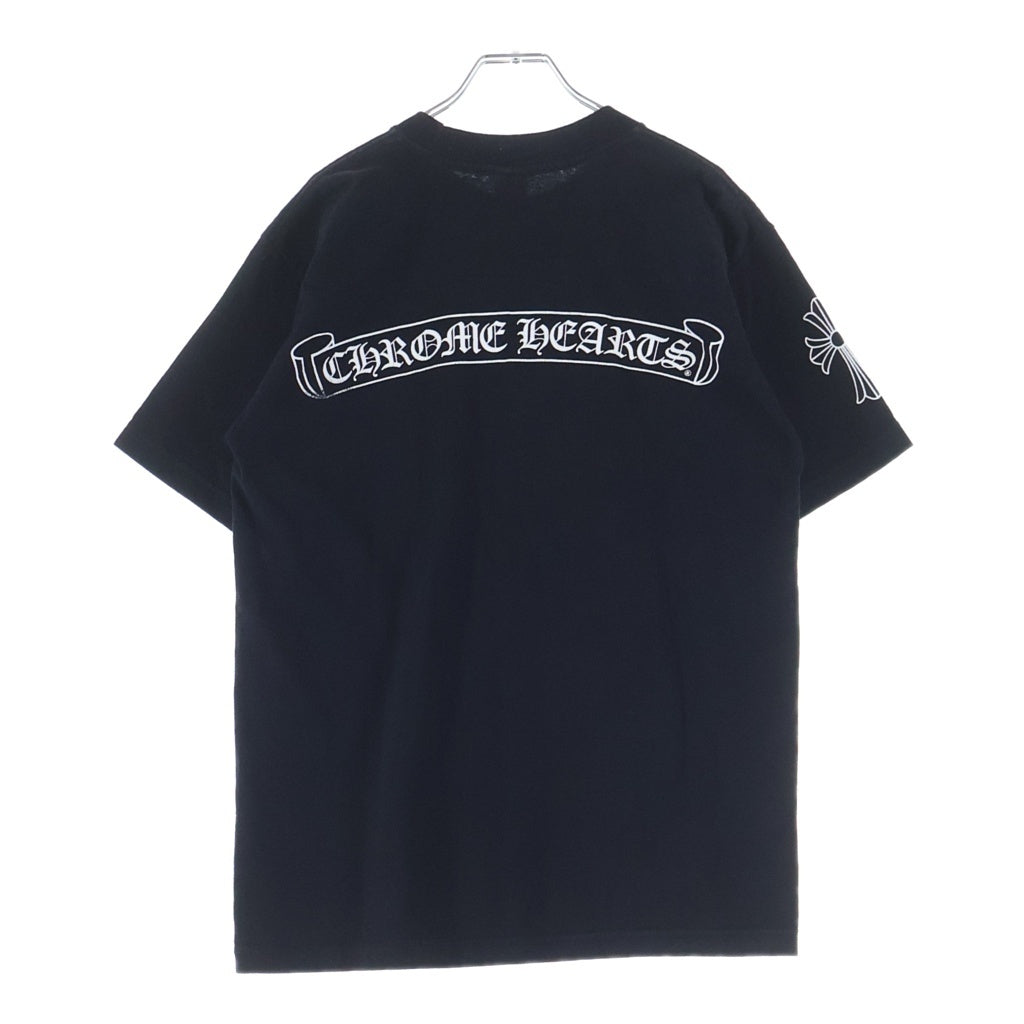 CHROME HEARTS(クロムハーツ) OLD S/S オールド 袖CHクロス バックスクロールラベルプリント 半袖Tシャツ -