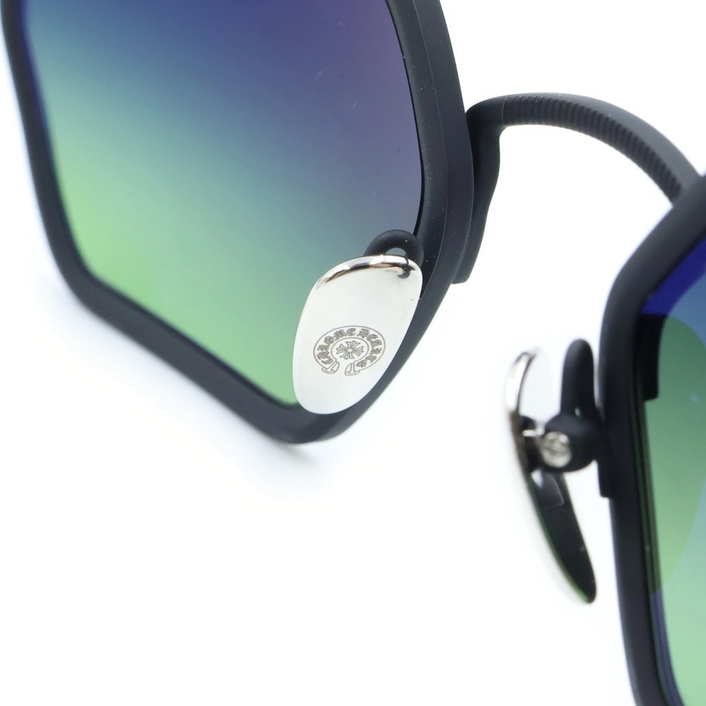 CHROME HEARTS(クロムハーツ) DATASS サイドクロス ヘキサゴンフレーム サングラス アイウェア ブラック