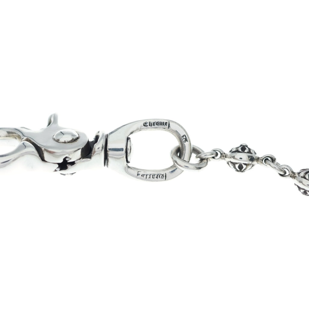 CHROME HEARTS(クロムハーツ) 1BALL SHORT-T/2クリップショート#1クロスボール ウォレットチェーン シルバー BCA062