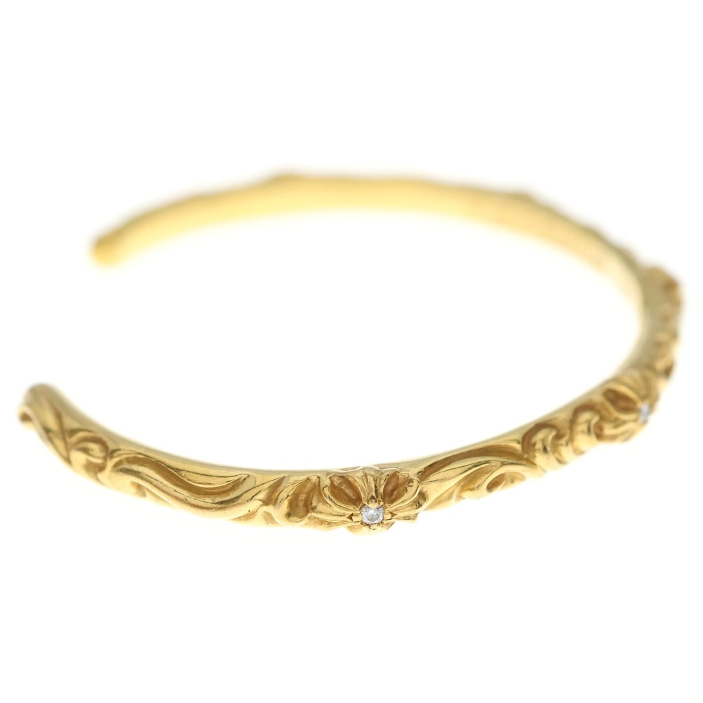 CHROME HEARTS(クロムハーツ) BANGLE SBT A DIA 22K SBTバンド アフターダイヤ バングル ゴールド