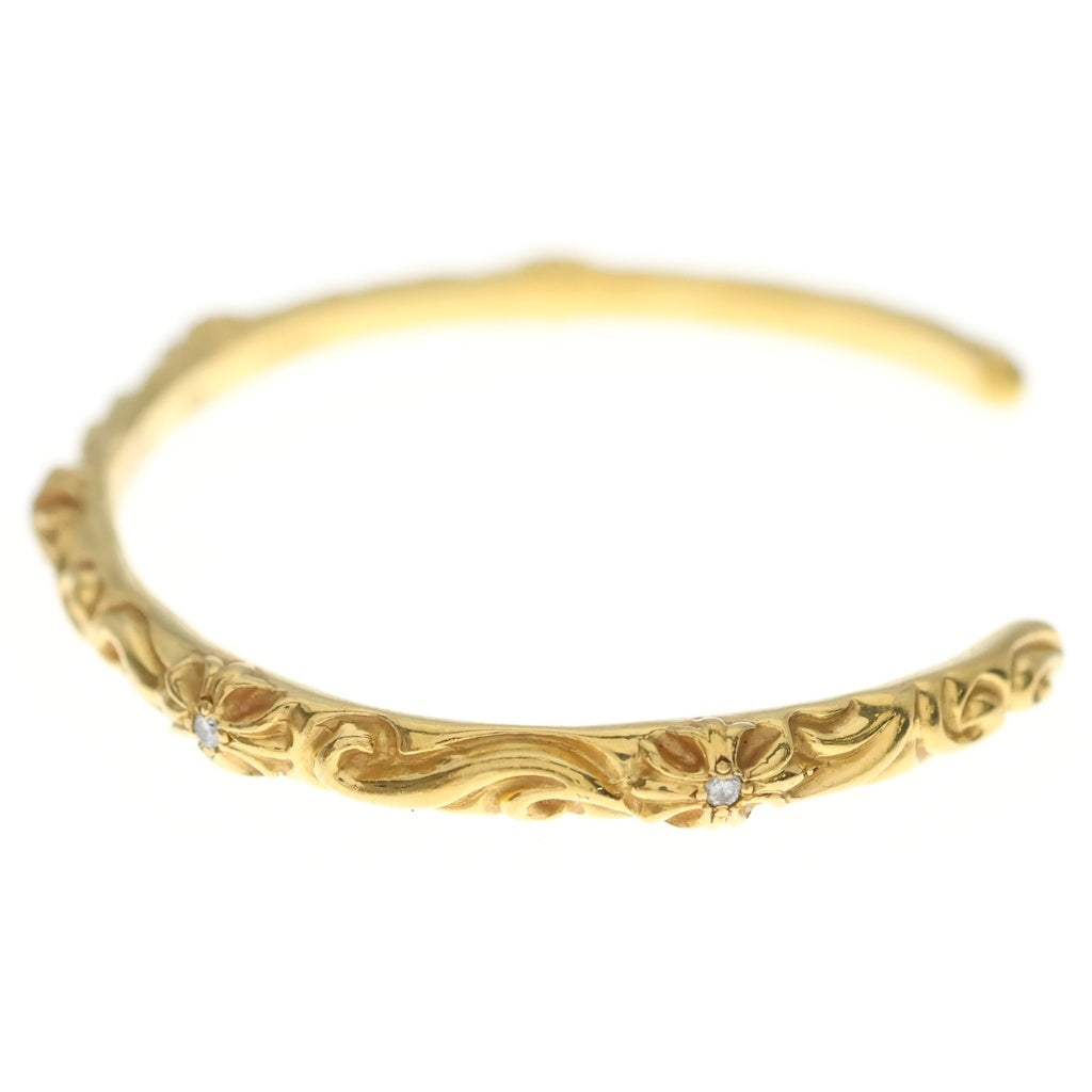 CHROME HEARTS(クロムハーツ) BANGLE SBT A DIA 22K SBTバンド アフターダイヤ バングル ゴールド