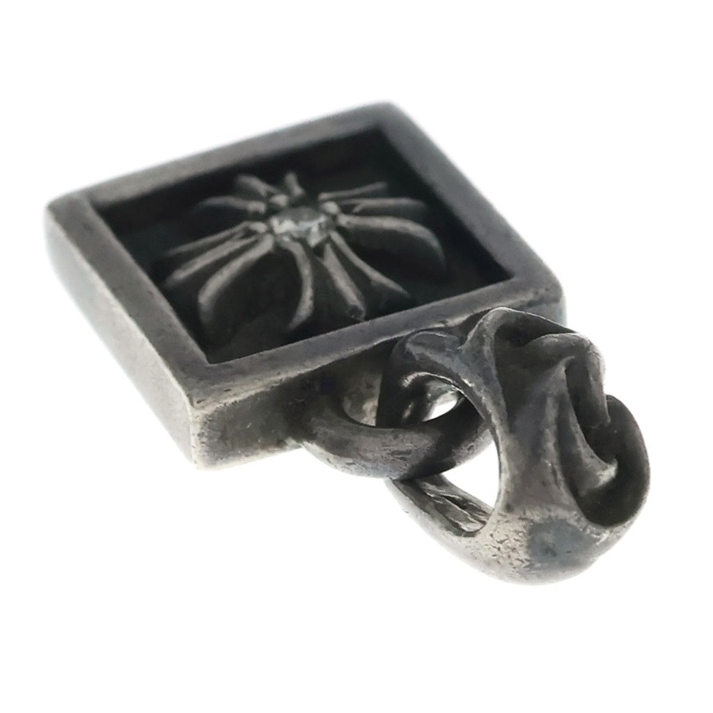CHROME HEARTS(クロムハーツ) FRAMED CH PLUS 1DIA フレームドCHプラス 1ダイヤ ペンダントトップ シルバー