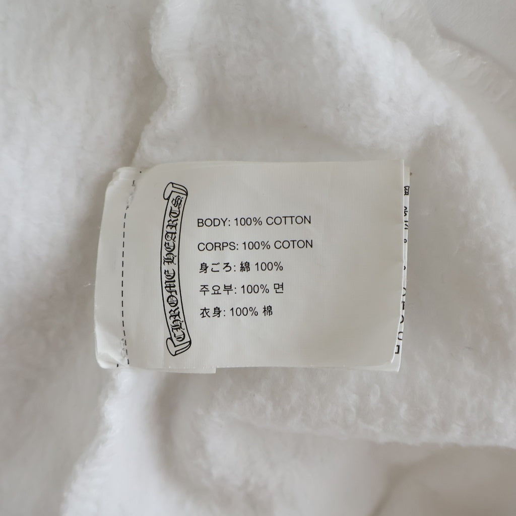 CHROME HEARTS(クロムハーツ) SWEAT HD ZIP バックTバープリント ダガージップアップパーカー