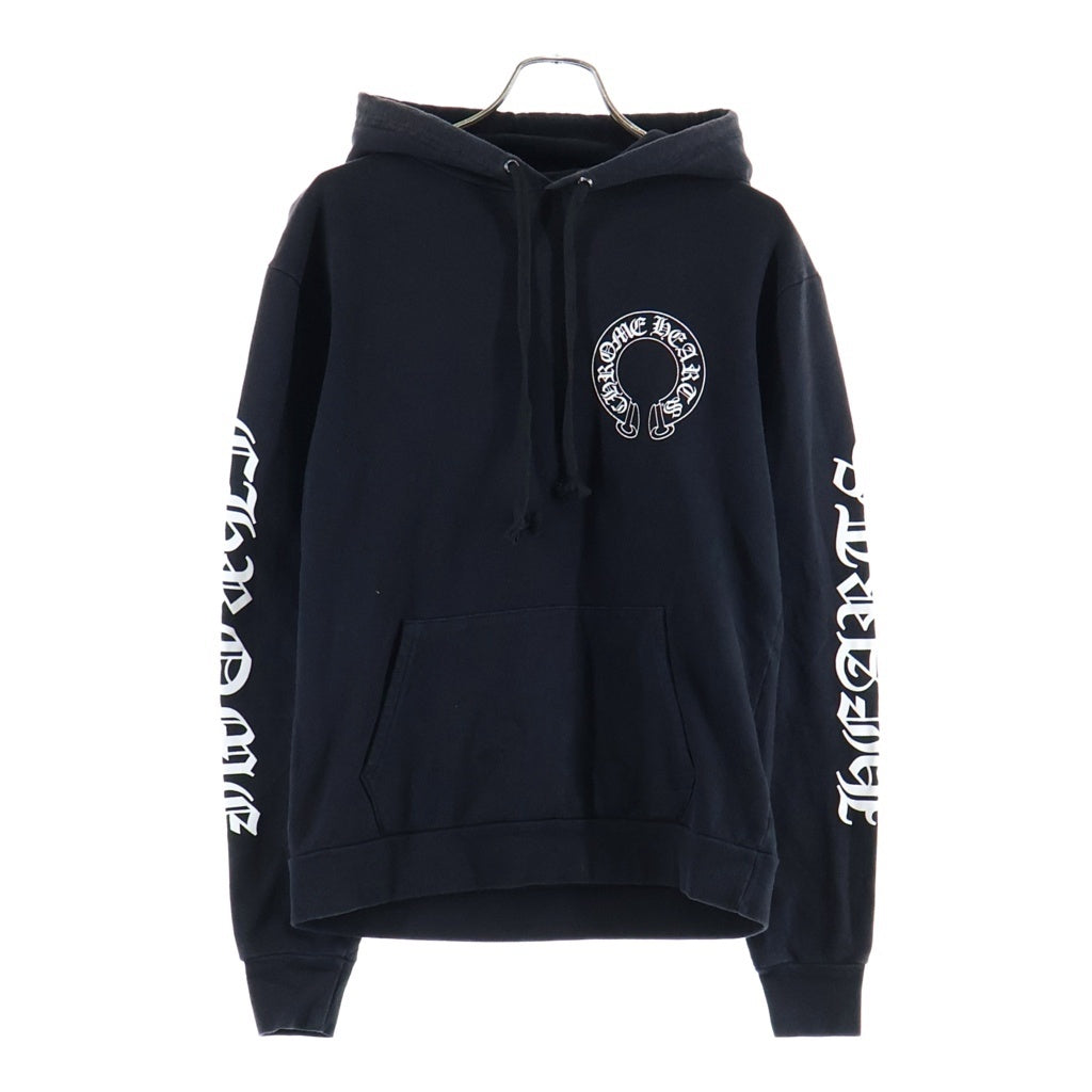 CHROME HEARTS(クロムハーツ) SWTSHRT HD PLVR バックホースシューチョンパープリントパーカー
