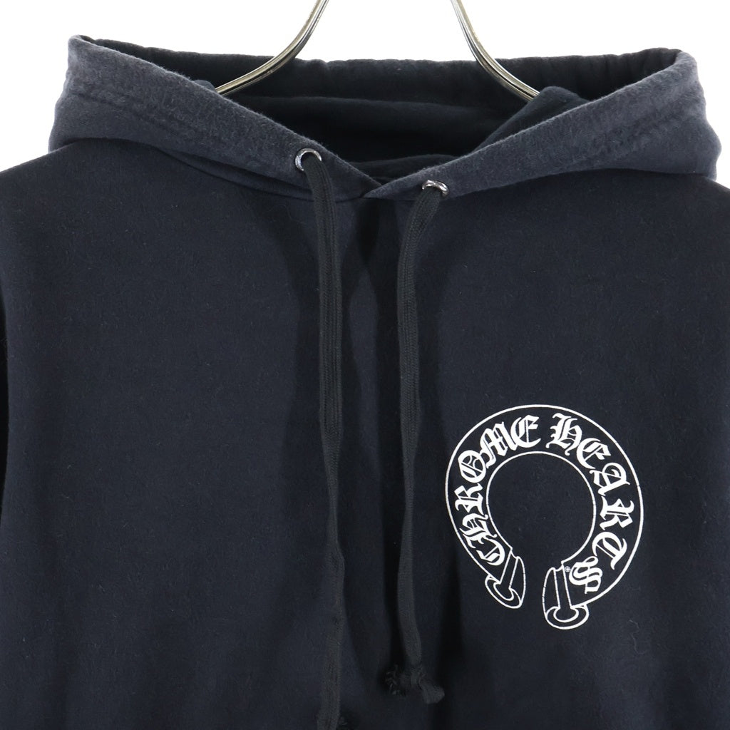 CHROME HEARTS(クロムハーツ) SWTSHRT HD PLVR バックホースシューチョンパープリントパーカー