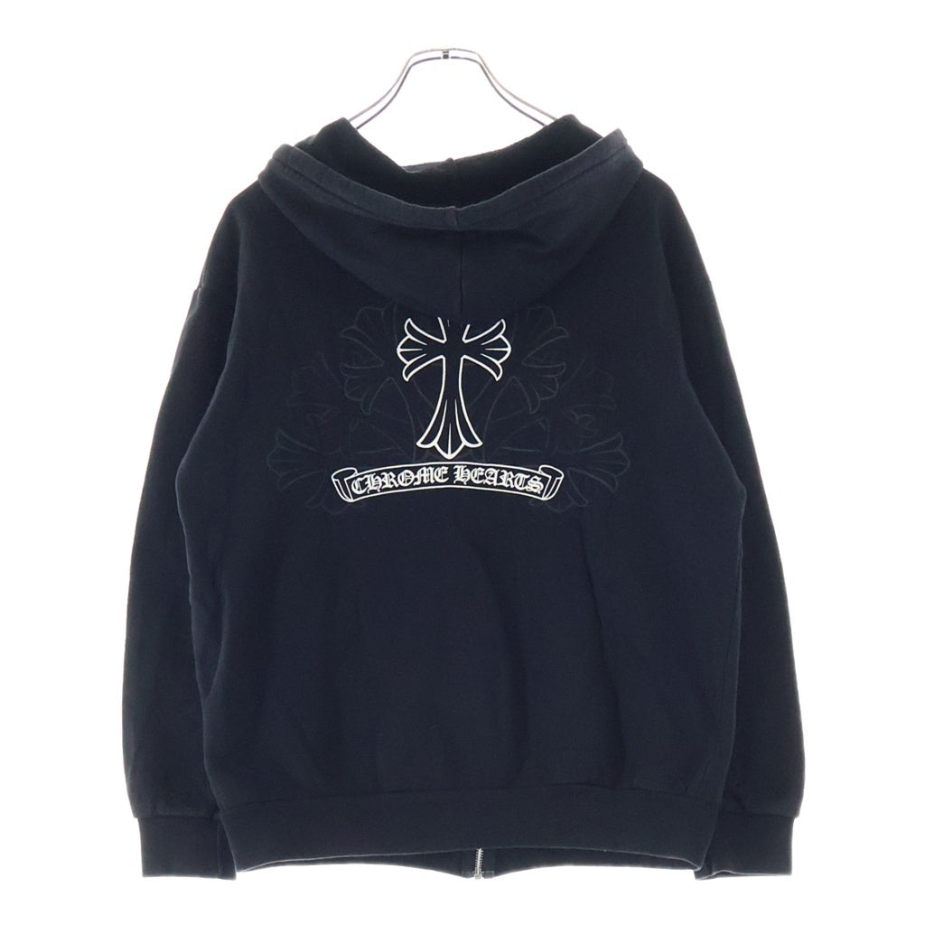 CHROME HEARTS(クロムハーツ) SWTSHIRT HD ZIP バックセメタリーCHクロスプリント ジップアップパーカー