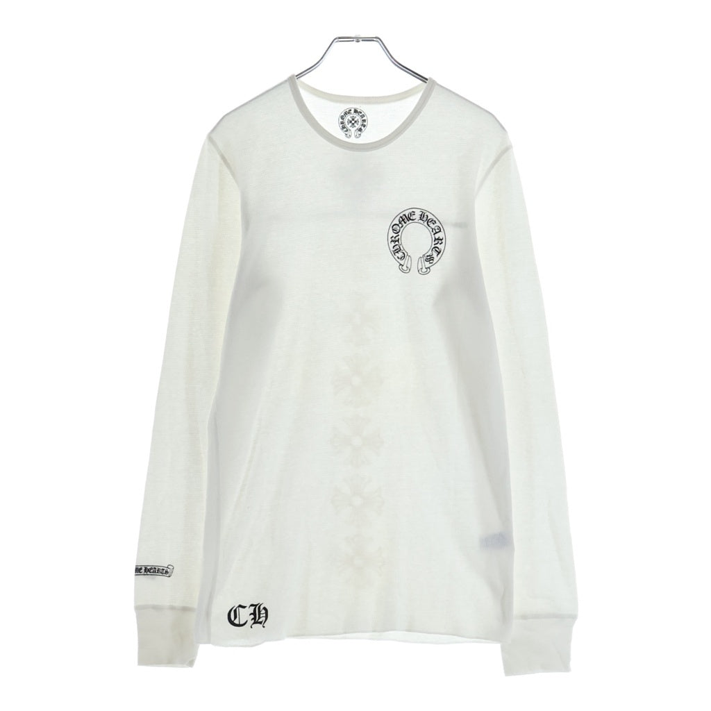 CHROME HEARTS(クロムハーツ) OLD L/S Thermal オールド ホースシュー CHプラスプリント 長袖サーマル
