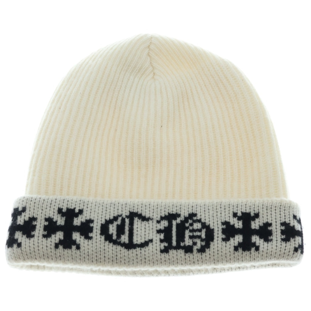 CHROME HEARTS(クロムハーツ) BIG DADDY ビッグダディ スターボタンCHプラス刺繍カシミヤニットキャップ帽子