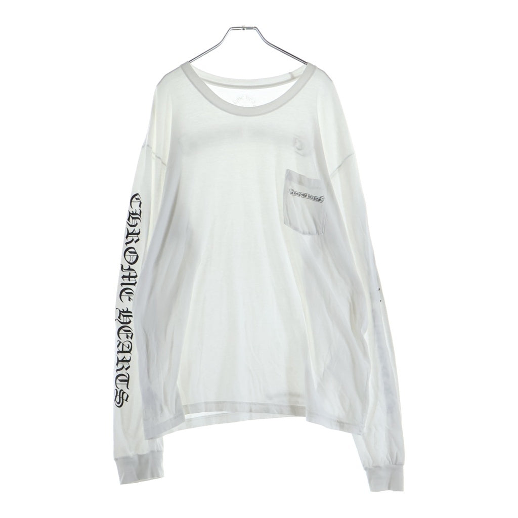 CHROME HEARTS(クロムハーツ) CH L/S 袖英字ロゴ バックスクロールラベル 長袖Tシャツ
