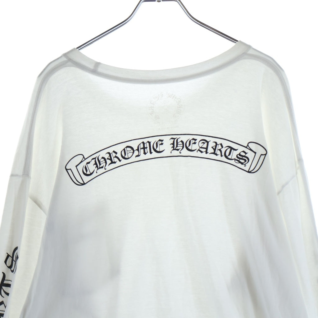 CHROME HEARTS(クロムハーツ) CH L/S 袖英字ロゴ バックスクロールラベル 長袖Tシャツ