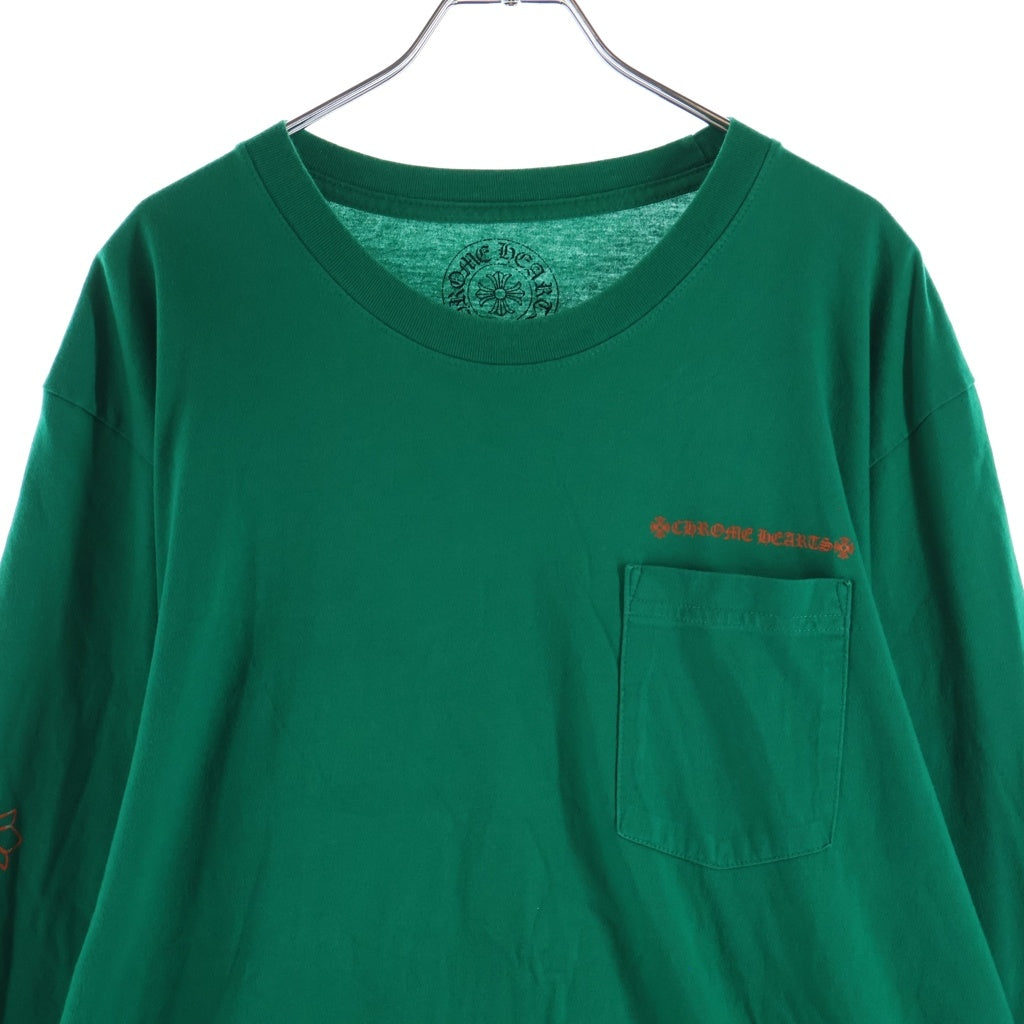 CHROME HEARTS(クロムハーツ) CH L/S 袖CHクロス ホースシュープリント 長袖Tシャツ