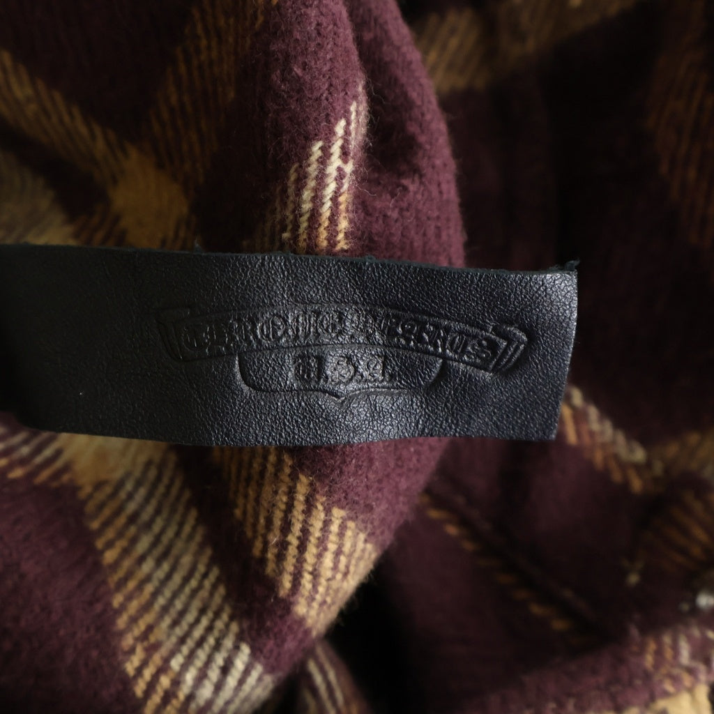 CHROME HEARTS(クロムハーツ) WORK DOG ワークドッグ クロスボールボタンチェック長袖シャツ