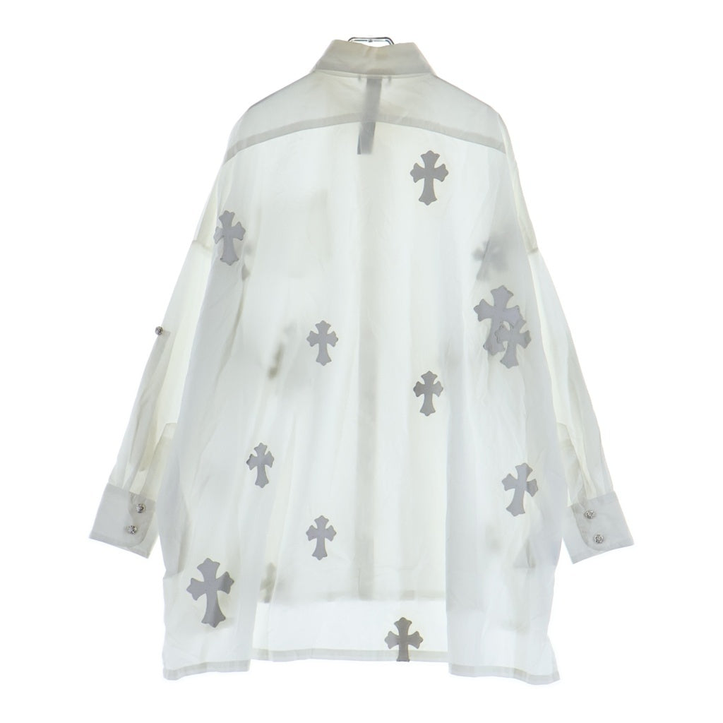 CHROME HEARTS(クロムハーツ) MAHAL KITA マハルキタ クロスパッチクロスボタンオーバーサイズ長袖シャツ