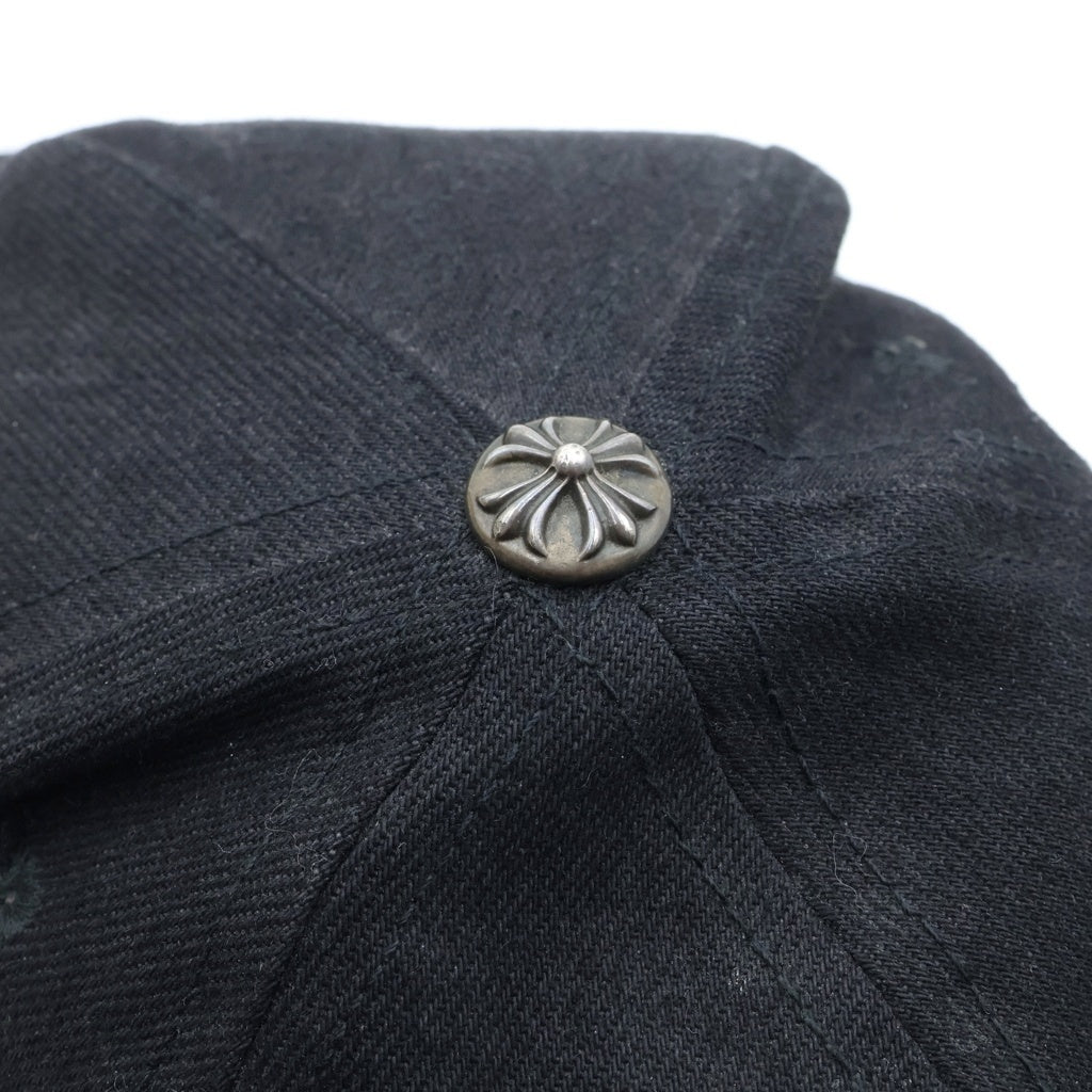 CHROME HEARTS(クロムハーツ) RS3 TRUCKER CAP RS3刺繍 クロスボール付 トラッカーキャップ 帽子 ブラック
