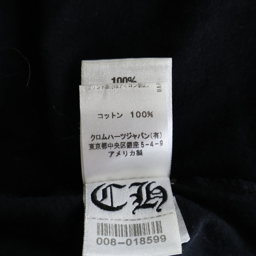 CHROME HEARTS(クロムハーツ) CH S/S バックフレームドCHプラスプリント 半袖Tシャツ カットソー ブラック