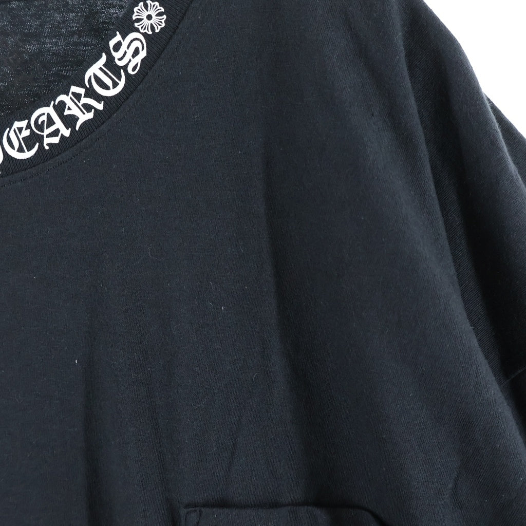 CHROME HEARTS(クロムハーツ) Neck Logo T-Shirt ネックロゴ 半袖Tシャツ カットソー ブラック